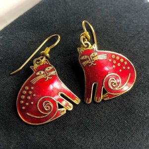 Laurel Burch Keshire Cat Earrings